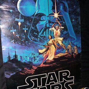 Vintage Star Wars Movie Poster Original 1977 Hilderbrandt